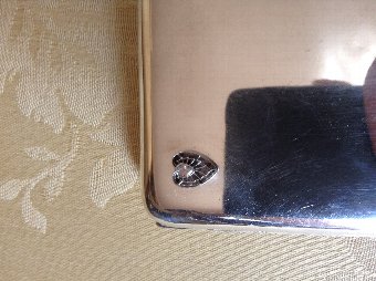 Antique Silver & Diamond Cigarette Case