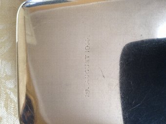 Antique Silver & Diamond Cigarette Case
