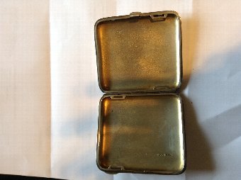 Antique Silver & Diamond Cigarette Case