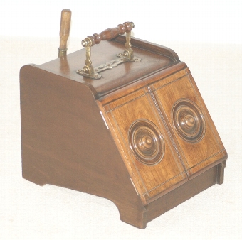 Antique Walnut Coal Box Purdonium