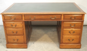 Classic Antique Mahogany Pedestal Desk