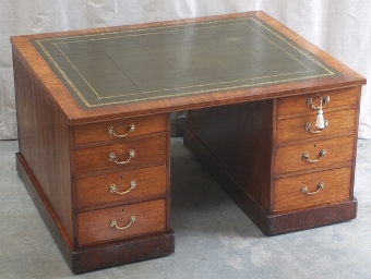 Victorian Mahogany Partners Desk