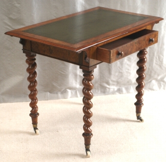 Walnut Writing Table by Edwards & Roberts
