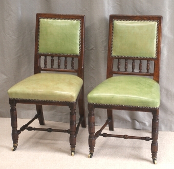 Pair of Oak Gillows Library Desk Chairs