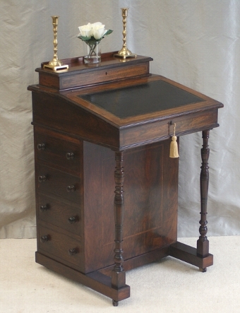 Antique Rosewood Davenport Desk