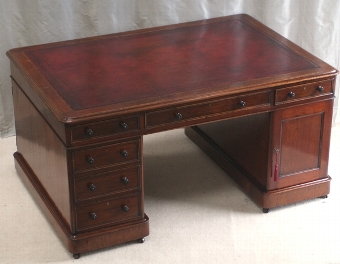 Antique Mahogany Partners Desk
