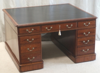 Antique Victorian Partners Desk