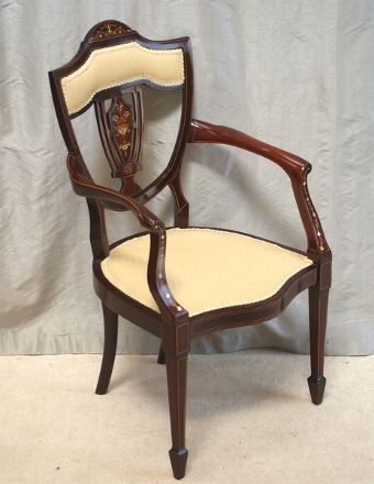 Antique Inlaid Ladies Desk Chair