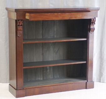 Antique Mahogany Bookcase with Drawer