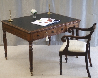 Antique Georgian Four Drawer Library Table