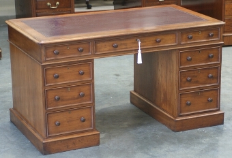 Fine Mahogany Pedestal Desk with Good Provenance
