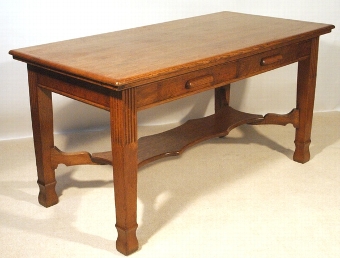 Fine Globe Wernicke Oak Table.