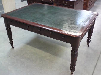 Victorian Mahogany Library Table