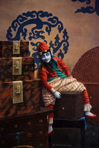 Antique Puppet I, Oil Painting, Gage Taylor & Uriél Dana