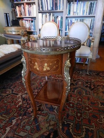Antique Inlaid Occasional table, Louis XV style
