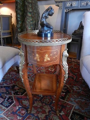 Antique Inlaid Occasional table, Louis XV style