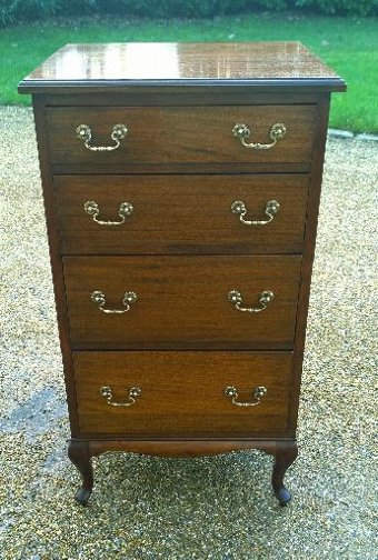 Antique Narrow Mahogany Chest of Drawers