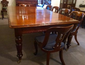 Antique 10 seat Mahogany dining table, Restored and with good colour and finish