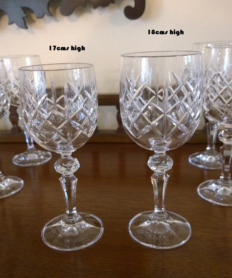 Antique Cut glass wine glasses, whisky, brandy etc | ANTIQUES.CO.UK