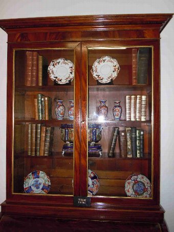 Antique French Bureau bookcase cylinder desk