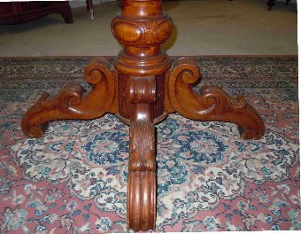 Antique french napoleon III violin shaped table