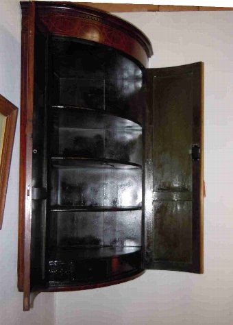 Antique regnecy mahogany Corner cabinet Corner cupboard