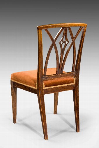 Antique Set Of Six Early 19th Century Elm Chairs