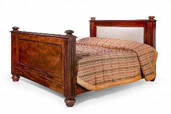 Antique 19th Century Large Mahogany Bed