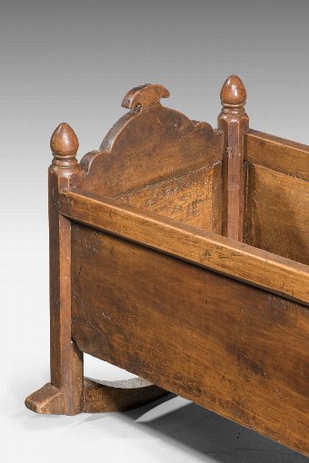 Antique 19th Century Continental Chestnut Cradle