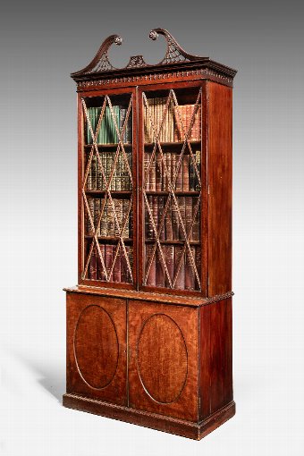 Antique George III Period Mahogany Bookcase