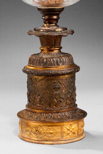 Antique Pair of 19th Century Oil Lamps