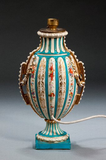 Antique 19th Century French Porcelain Vase lamp