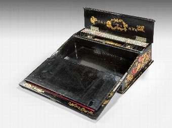 Antique Fine 19th Century Papier -Mâché Travelling Desk