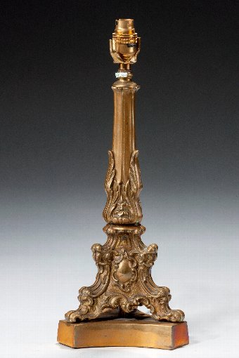 Antique Late 19th Century French Column Lamp