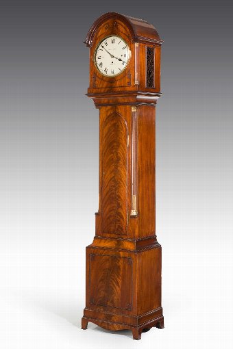 Antique Late 19th Century Mahogany Longcase Clock by John Maple