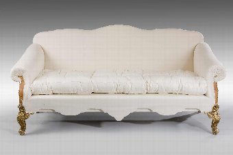 Antique 19th Century Large Parcel Gilt Sofa