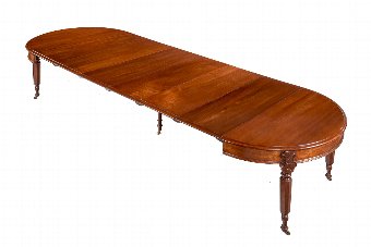 Antique Mid 19th Century Extending  Mahogany Dining Table