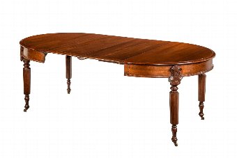 Antique Mid 19th Century Extending  Mahogany Dining Table