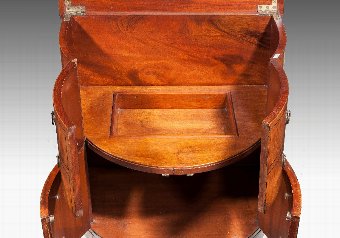 Antique Early 19th Century Bow Front Commode.
