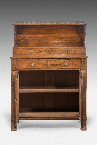 Antique An Attractive Regency Period Rosewood Side Cabinet