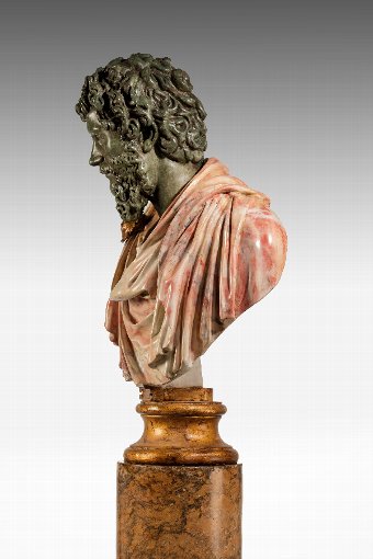 Antique Bust of a Roman Emperor Septimus Severus 
