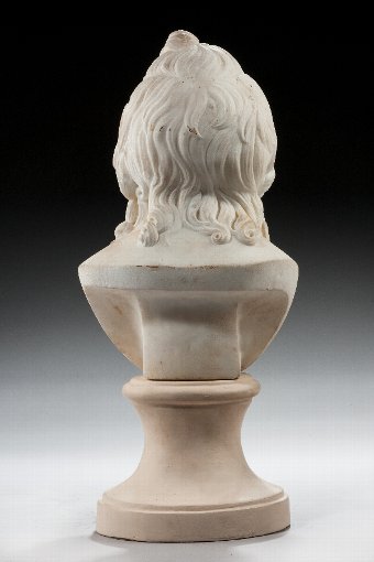 Antique Mid 17th Century Marble Bust of a Girl