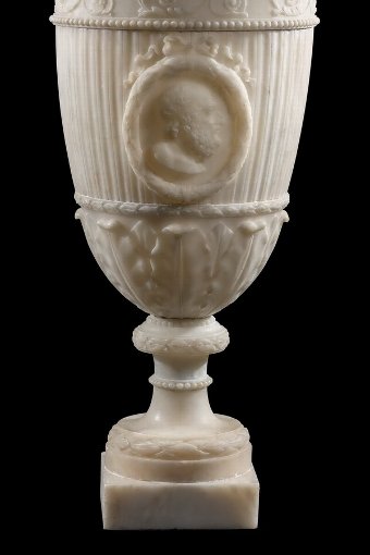Antique  19th Century Alabaster Vase