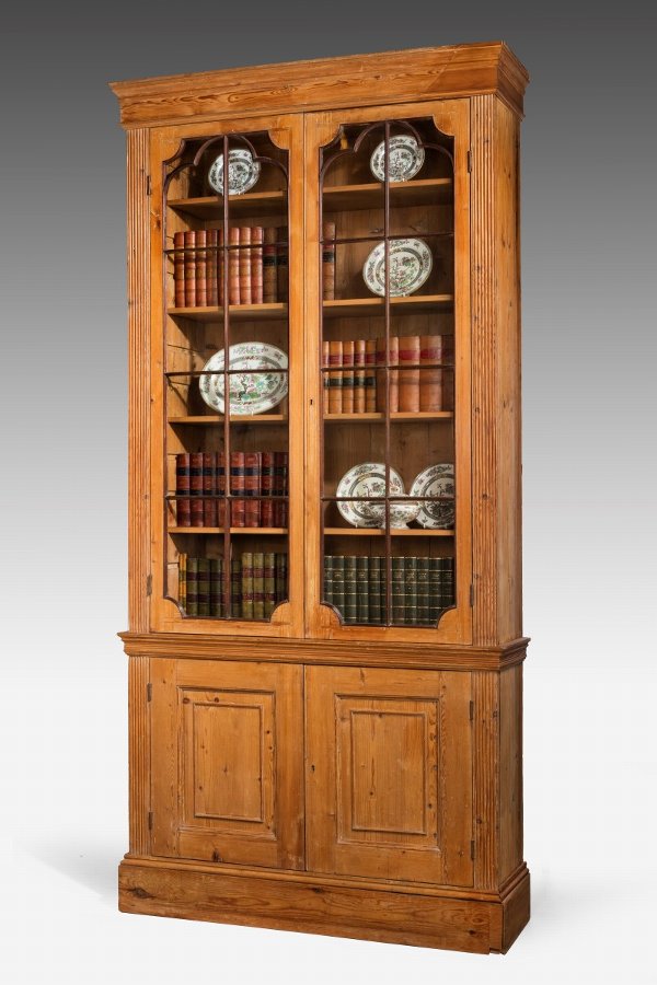 Antique  George III Period Pine Bookcase