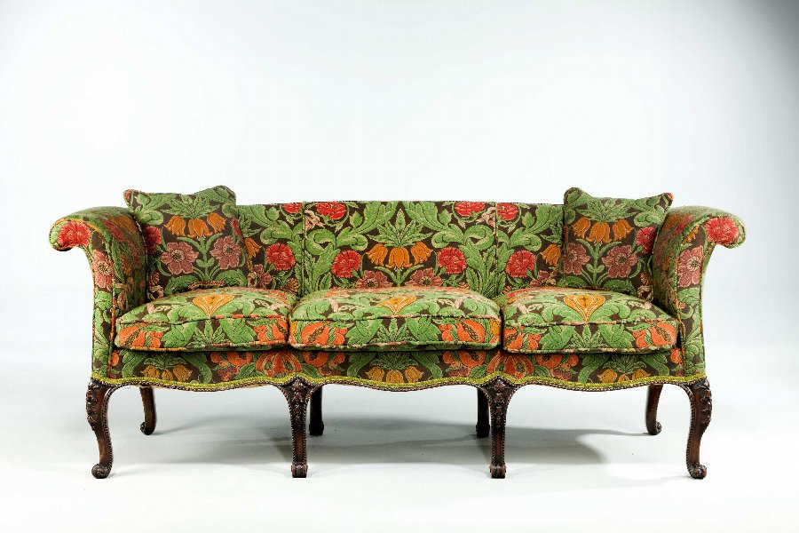 Antique 19th Century Mahogany Framed Sofa