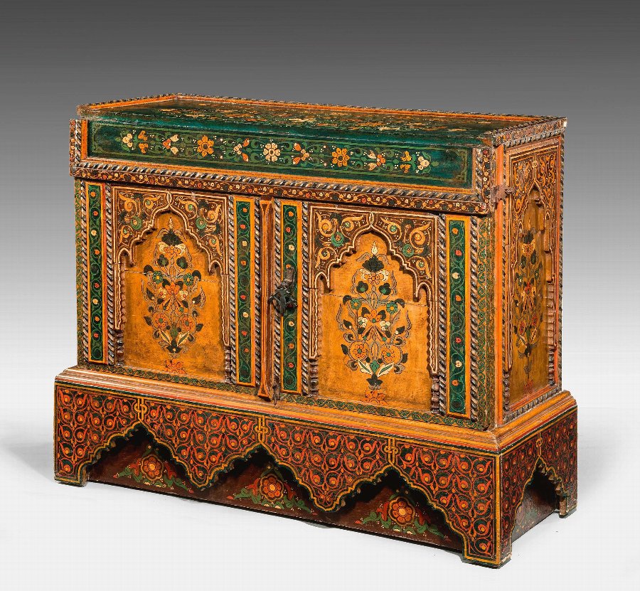 Antique Late 19th Century Indian Side Cabinet