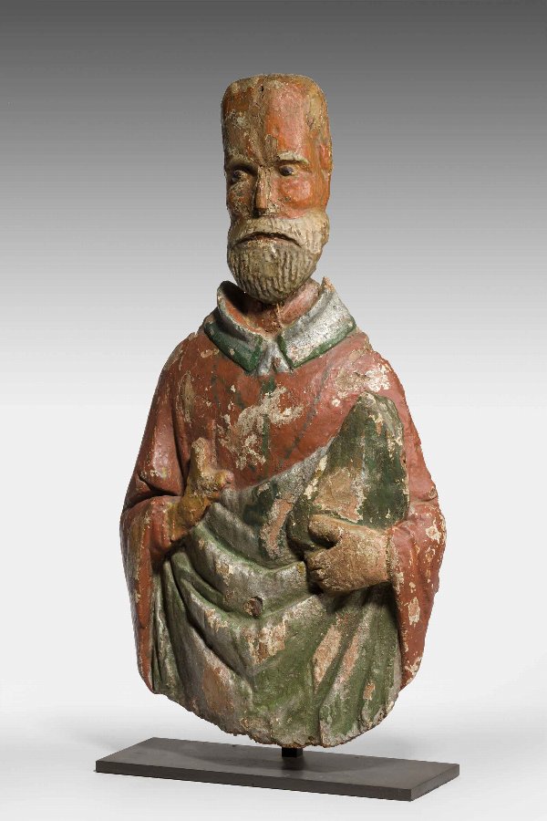 Antique Mid 16th Century Figure of Saint Francis of Assisi