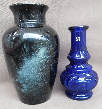 Two European glass vases