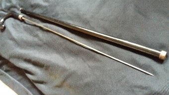 Antique Crook Handled Sword Stick