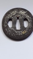 Antique JAPANESE IMPORT TSUBA-- EDO PERIOD